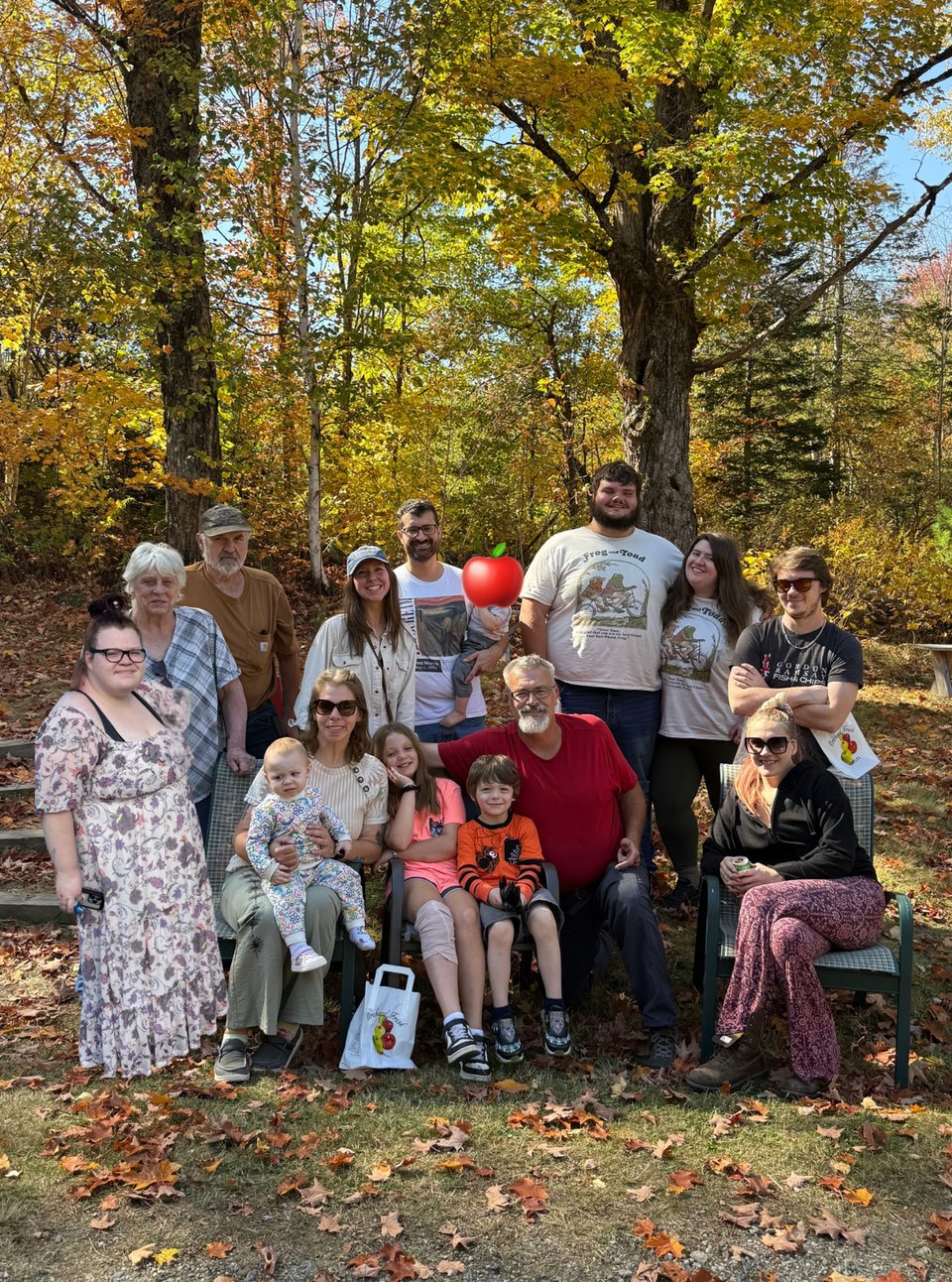 Four generations of the Buteau, Masters, and Steller families together on the land