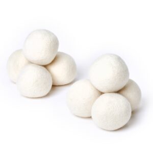 Natural undyed wool dryer balls